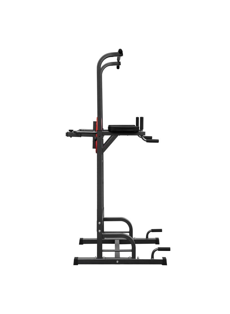 كوماندو برج القوة جهاز تمارين عقلة وتوازي وتدريب عضلات البطن والصدر بوزن 20 كيلو وعقلة قابلة للتعديل 150-225 سم مع قدرة تحمل 175 كيلو جرام - Image 5